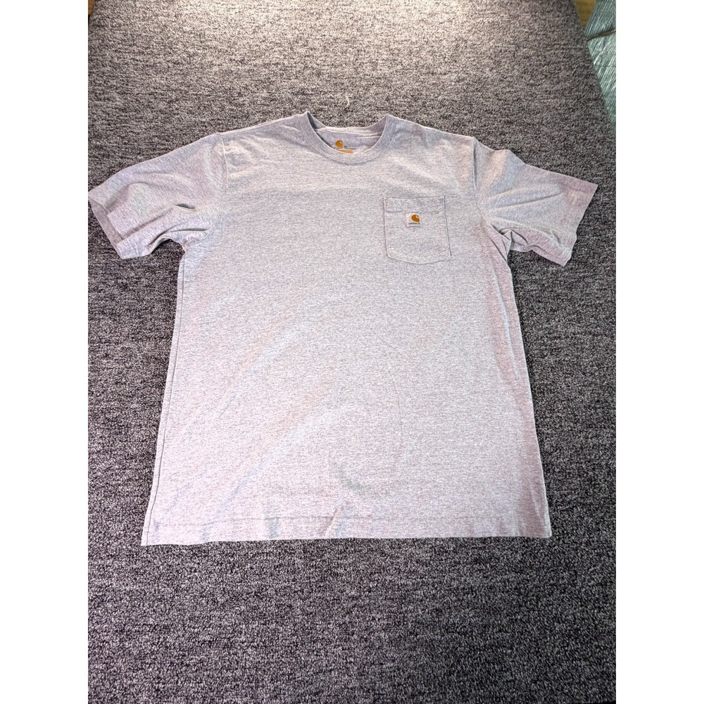 Carhartt Pocket T-Shirt Mens XL Gray Cotton Original‎ Fit Workwear Crew Neck